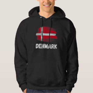 Denmark Flag Pride Retro Danish Flag Family Matchi Hoodie