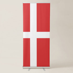 Denmark flag retractable banner