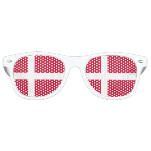 Denmark Flag Retro Sunglasses