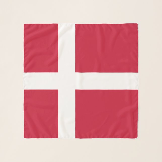 Denmark Flag Scarf (Front)