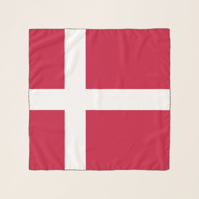 Denmark Flag Scarf (Front)