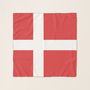 Denmark flag scarf
