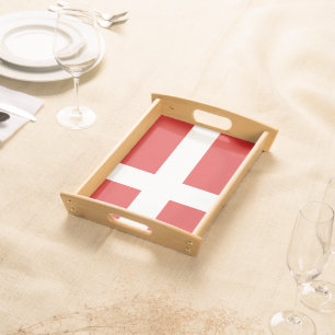 Denmark flag serving tray
