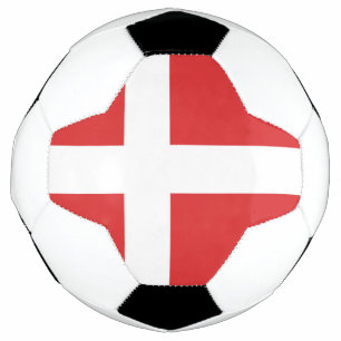 Denmark flag soccer ball