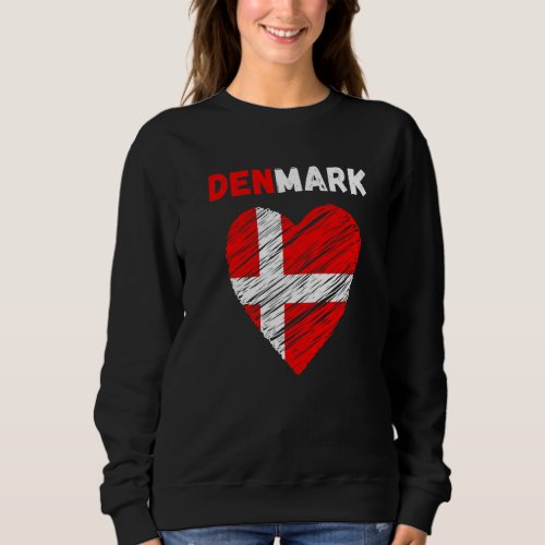 Denmark Flag Souvenir Hiking Holiday 2022 Sweatshirt