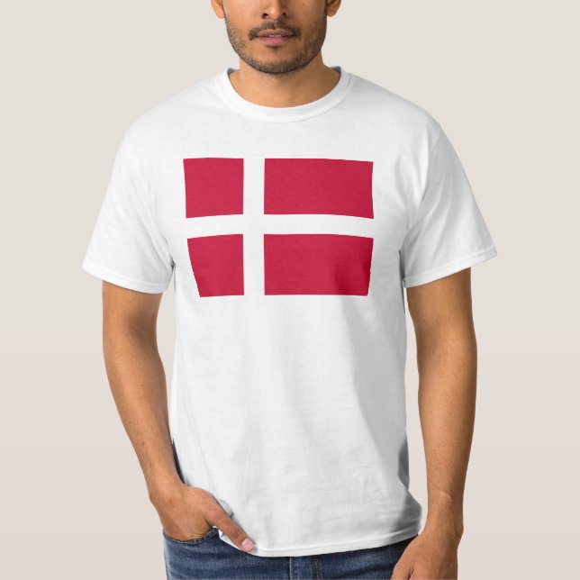 Denmark Flag T-Shirt (Front)