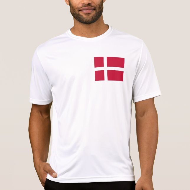 Denmark Flag T-Shirt (Front)