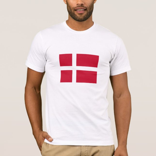 Denmark Flag T-Shirt (Front)
