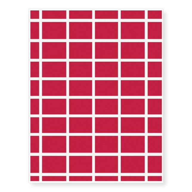 Denmark Flag Temporary Tattoos (Front)
