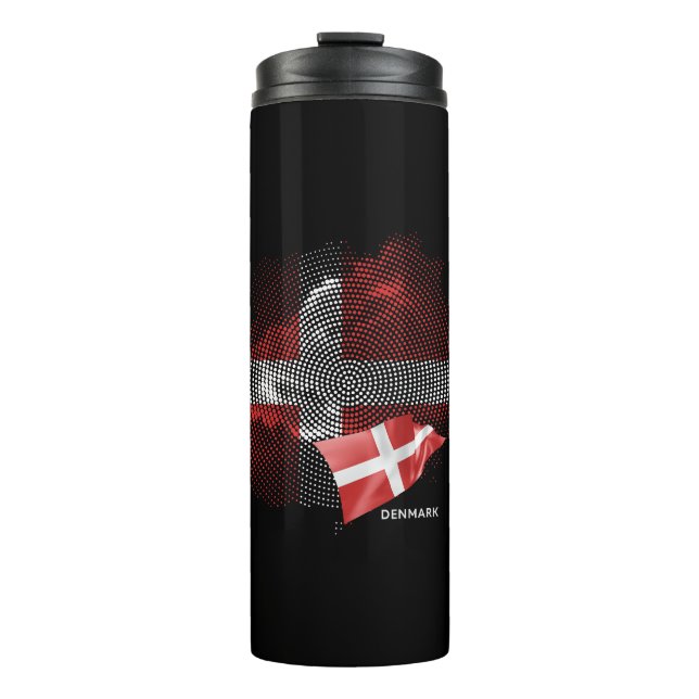Denmark flag thermal tumbler (Front)