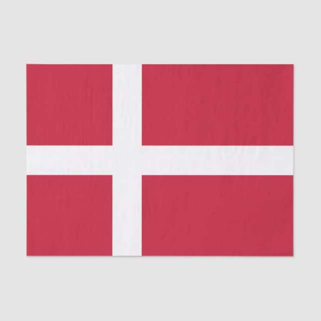 Denmark Flag Tissue Paper (Front)