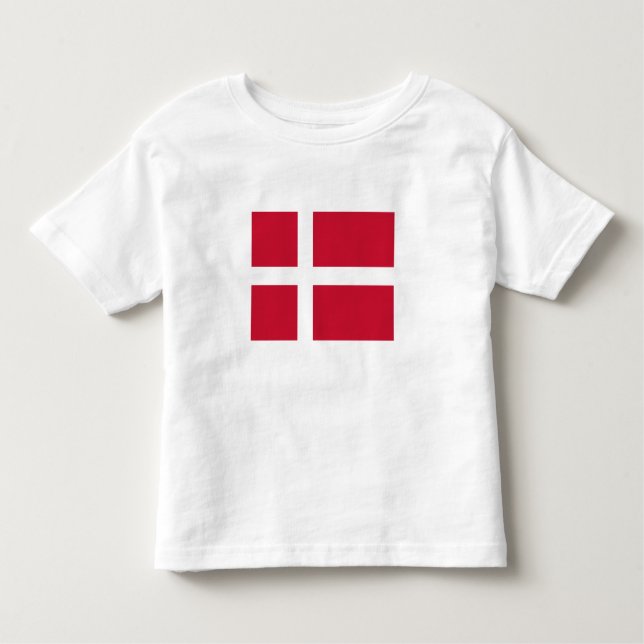 Denmark Flag Toddler T-shirt (Front)