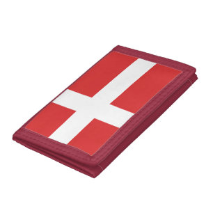 Denmark flag trifold wallet