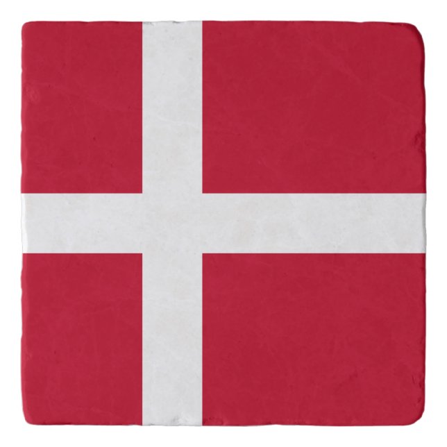 Denmark Flag Trivet (Front)