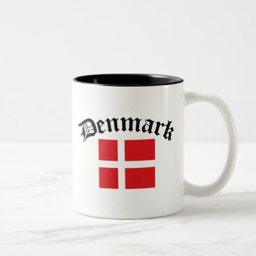 Denmark Flag Two_Tone Coffee Mug