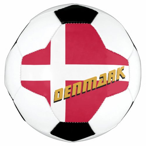 Denmark Football  Danish Flag  Sports Soccer Ball