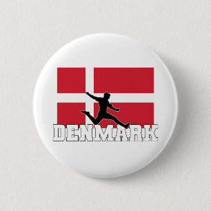 Denmark Football Soccer National Team  Button