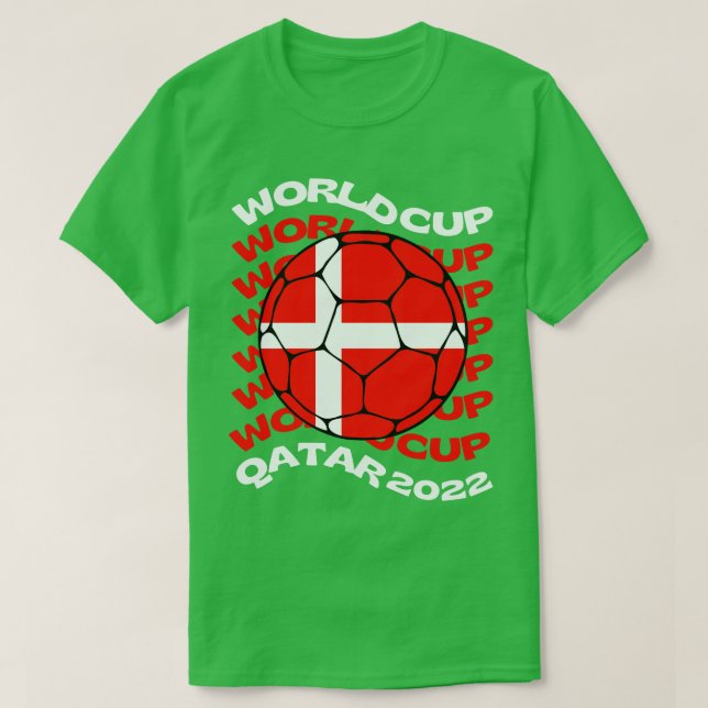 Denmark Football T-Shirt (Design Front)
