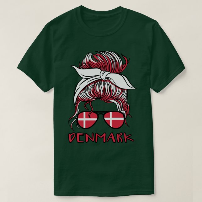 Denmark Girl Football World Cup 2022 Danish Women T-Shirt (Design Front)