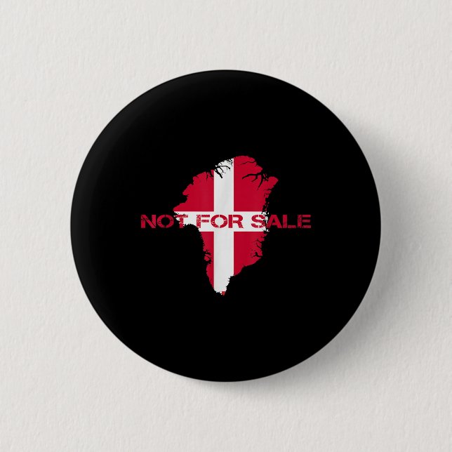 Denmark Greenland Not For Sale Annex Greenland Button (Front)