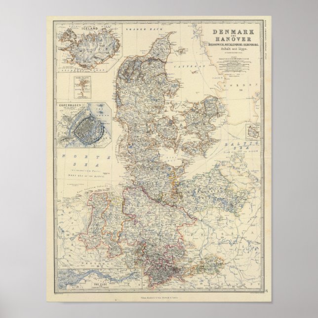 Denmark, Hanover, Brunswick, Mecklenburg Poster (Front)