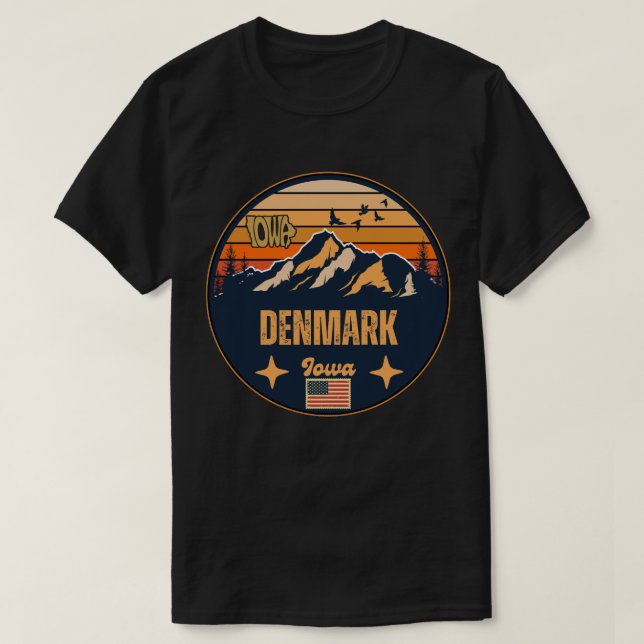 Denmark, Iowa, United States T-Shirt (Design Front)