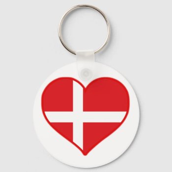 Denmark Love Keychain by robby1982 at Zazzle