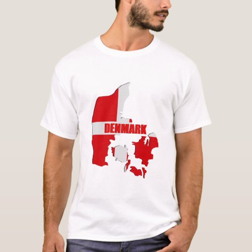 Denmark map T_Shirt