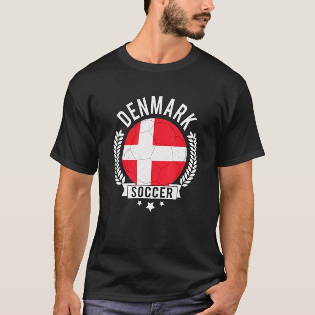 Denmark National Soccer Team Football Fan T-Shirt (Front)