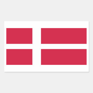 DENMARK RECTANGULAR STICKER