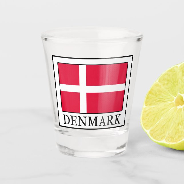 Denmark Shot Glass (Front)