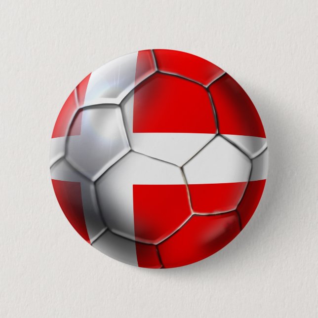 Denmark Soccer Button (Front)