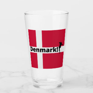 Denmark soccer glass