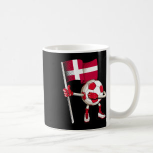 Denmark Soccer Jersey Danish Flag Footll Dab Funny Coffee Mug