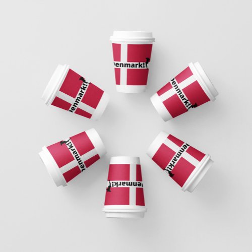 Denmark soccer  paper cups
