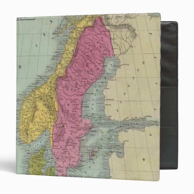 Denmark Sweden and Norway 3 Ring Binder (Front/Inside)