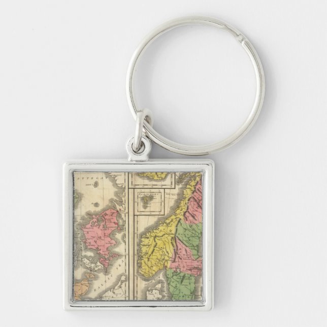 Denmark, Sweden, and Norway Keychain (Front)