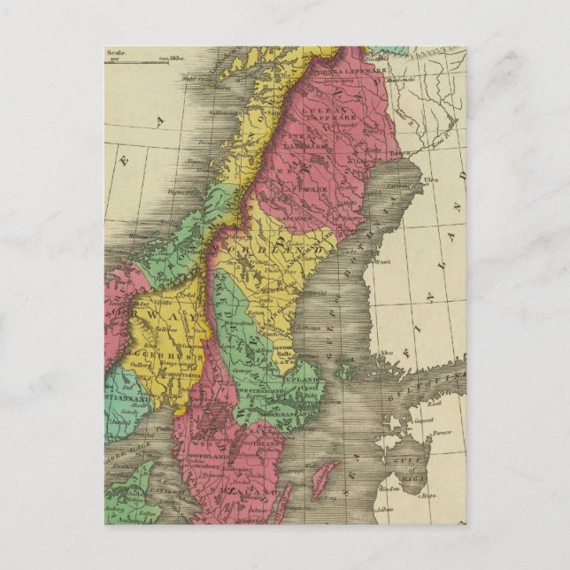 Denmark, Sweden, And Norway Postcard (Front)