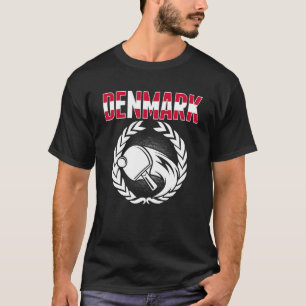 Denmark Table Tennis  Danish Ping Pong Team Suppor T-Shirt