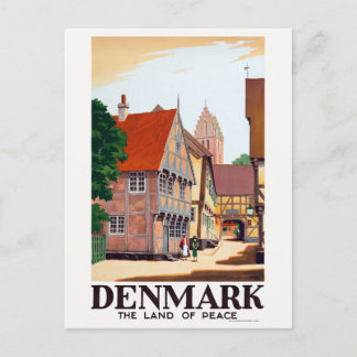 Denmark The Land of Peace Vintage Poster 1936 Postcard