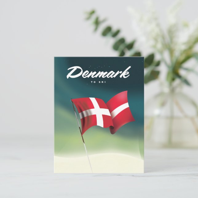 Denmark "To ski" Travel poster (Standing Front)