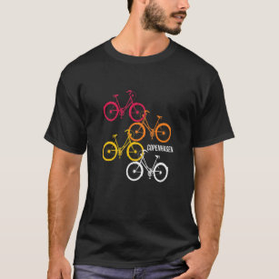 Denmark Travel Copenhagen Bike Souvenir T-Shirt