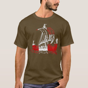 Denmark Viking Danish Flag Vikings Denmark T-Shirt