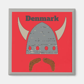 Denmark, Viking Head Magnet