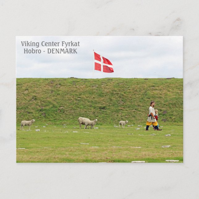 Denmark, Viking Land Fyrkat Postcard! Postcard (Front)