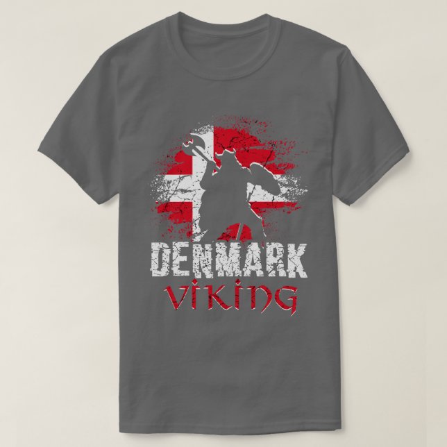 Denmark Viking Warrior T-Shirt (Design Front)