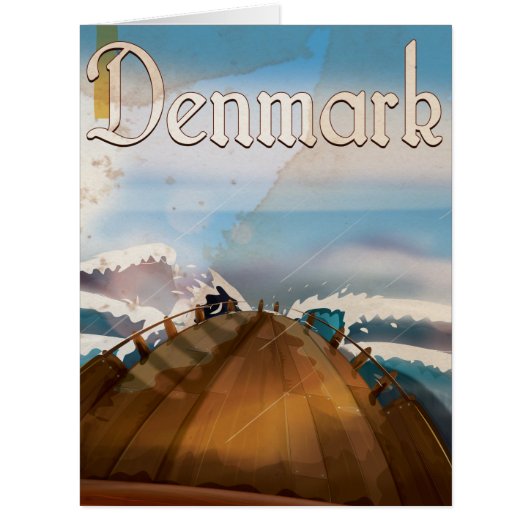 Denmark Vintage Travel Poster Cards (Front)