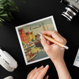 Denmark Vintage Travel Poster customizable