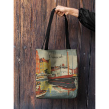 Denmark Vintage Travel Poster customizable