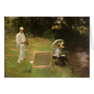 Dennis Miller Bunker Painting at Calcot by Sargent Cards